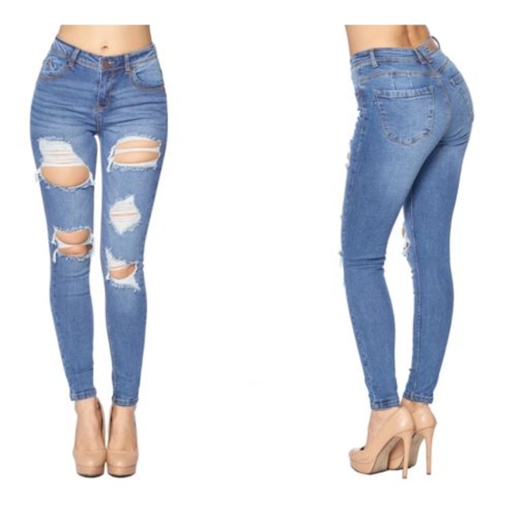 Blue Age Denim - [SOLD] Destroyed Skinny Jeans, Size 5 (Junior)